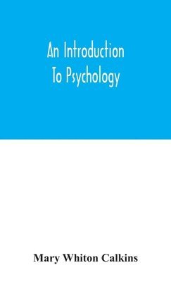 bokomslag An introduction to psychology