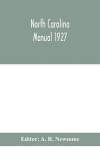 bokomslag North Carolina manual 1927