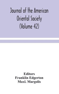 bokomslag Journal of the American Oriental Society (Volume 42)