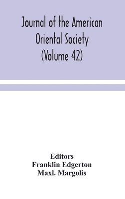 Journal of the American Oriental Society (Volume 42)