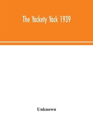 bokomslag Yackety yack 1939