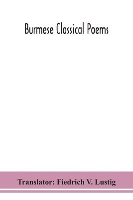 bokomslag Burmese classical poems