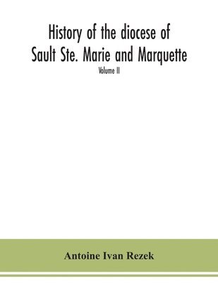 bokomslag History of the diocese of Sault Ste. Marie and Marquette