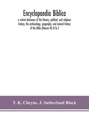 bokomslag Encyclopaedia Biblica