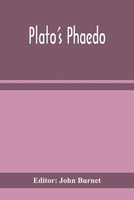 bokomslag Plato's Phaedo