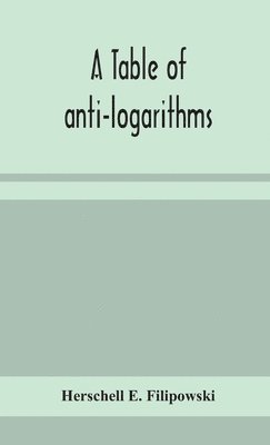 table of anti-logarithms