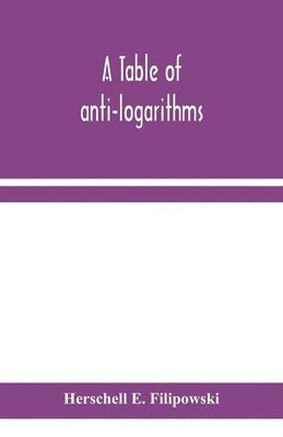 table of anti-logarithms