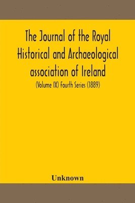 bokomslag journal of the Royal Historical and Archaeological association of Ireland