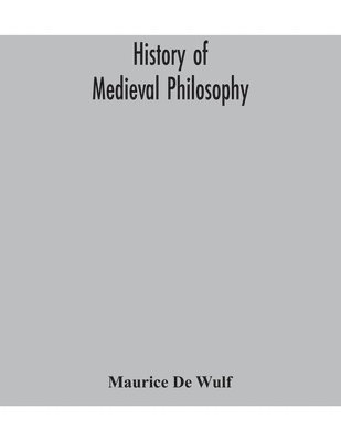 History of medieval philosophy 1