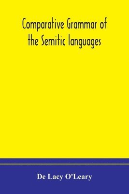 Comparative Grammar Of The Semitic Languages