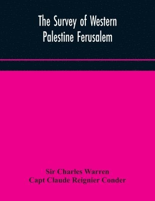 bokomslag The Survey of Western Palestine Ferusalem