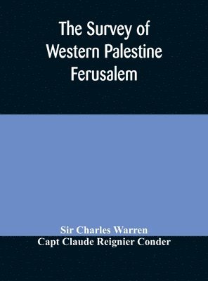 bokomslag Survey of Western Palestine Ferusalem