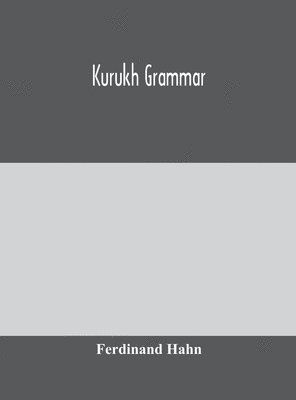 bokomslag Kurukh grammar