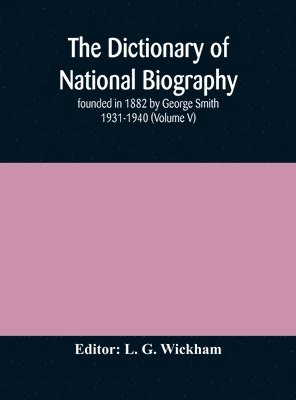 The dictionary of national biography 1