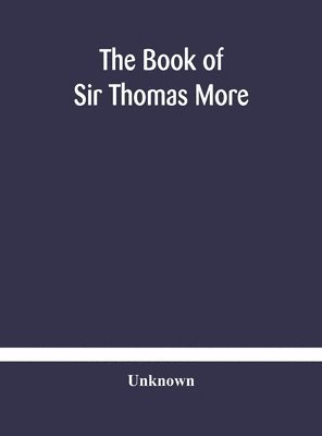 bokomslag book of Sir Thomas More