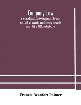 bokomslag Company law