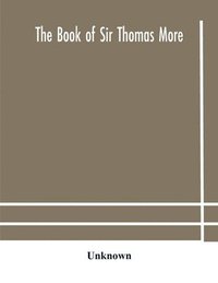 bokomslag book of Sir Thomas More