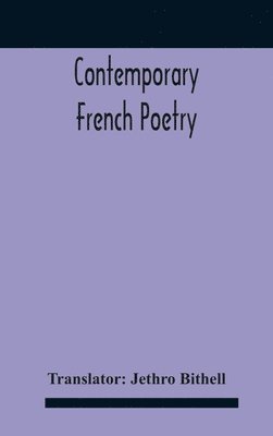 bokomslag Contemporary French Poetry