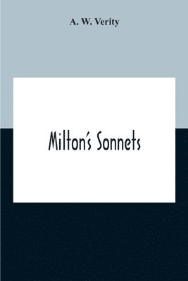bokomslag Milton'S Sonnets