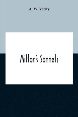 bokomslag Milton'S Sonnets