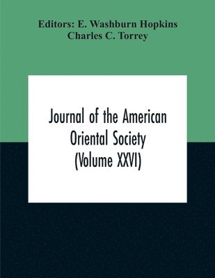 bokomslag Journal Of The American Oriental Society (Volume XXVI)