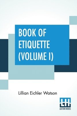 bokomslag Book Of Etiquette (Volume I)