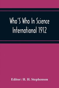 bokomslag Who'S Who In Science International 1912