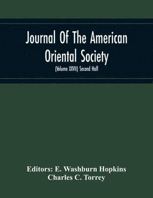 bokomslag Journal Of The American Oriental Society (Volume Xxvii) Second Half