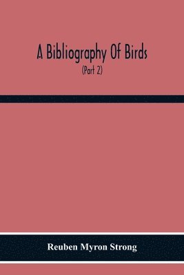 A Bibliography Of Birds 1