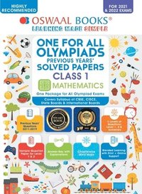 bokomslag One for All Olympiad Previous Years Solved Papers, Class-1 Mathematics Book (for 2022 Exam)