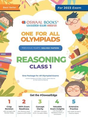 Oswaal One for All Olympiad Previous Years' Solved Papers, Class-1 Reasoning Book 1