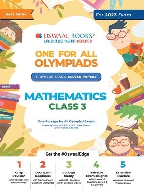 bokomslag Oswaal One for All Olympiad Previous Years' Solved Papers, Class-3 Mathematics Book