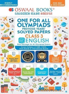 Oswaal One for All Olympiad Previous Years' Solved Papers, Class-3 English Book (For 2021-22 Exam) 1