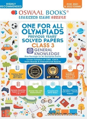 One for All Olympiad Previous Years' Solved Papers, Class-3 General Knowledge Book (For 2022 Exam) 1