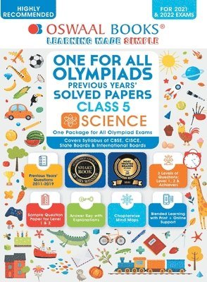 bokomslag One for All Olympiad Previous Years' Solved Papers, Class-5 Science