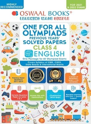 bokomslag One for All Olympiad Previous Years' Solved Papers, Class-4 English Book (For 2021-22 Exam)