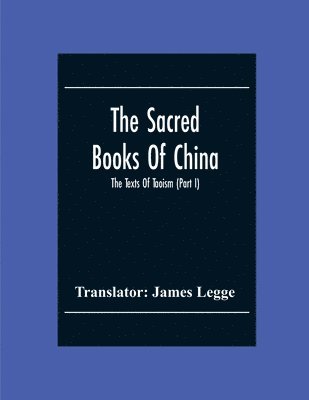 bokomslag Sacred Books Of China