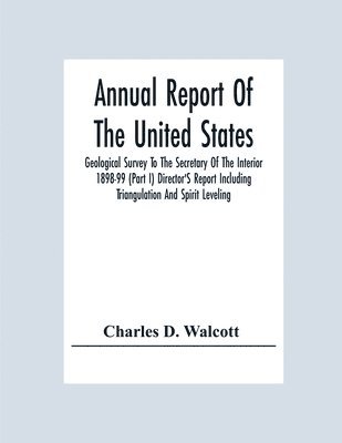 bokomslag Annual Report Of The United States Geological Survey To The Secretary Of The Interior 1898-99 (Part I) Director'S Report Including Triangulation And Spirit Leveling