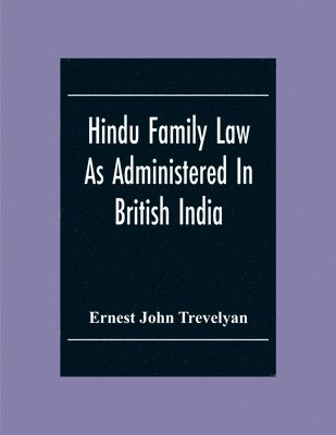 bokomslag Hindu Family Law