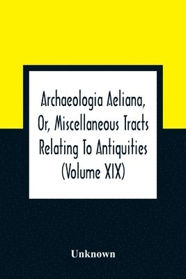 Unknown - Archaeologia Aeliana, Or, Miscellaneous Tracts Relating To Antiquities (Volume Xix), Häftad