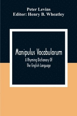 bokomslag Manipulus Vocabulorum