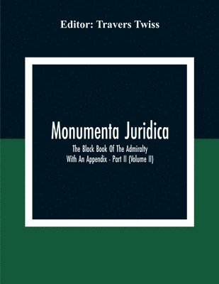 bokomslag Monumenta Juridica