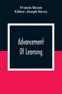bokomslag Advancement Of Learning