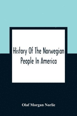 bokomslag History Of The Norwegian People In America