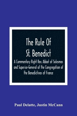 bokomslag Rule Of St. Benedict
