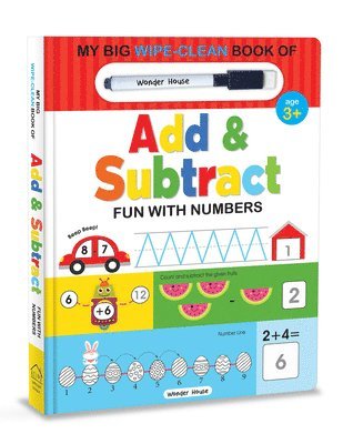 Wonder House Books - My Big Wipe and Clean Book of Add and Subtract for Kids: Fun with Numbers, Kartonnage