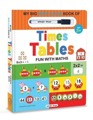 Wonder House Books - My Big Wipe And Clean Book of Times Tables for Kids, Inbunden