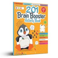 bokomslag 201 Brain Booster Activity Book - Fun Activities and Exercises for Children Tracing & Pattern, Colors & Shapes, Maze