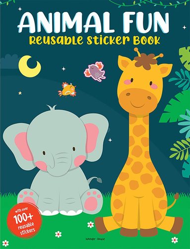 Wonder House Books - Animal Fun Reusable Sticker Book for Children, Häftad