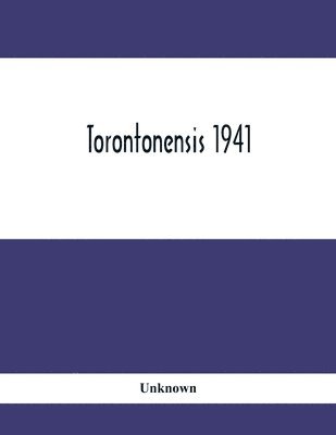 bokomslag Torontonensis 1941